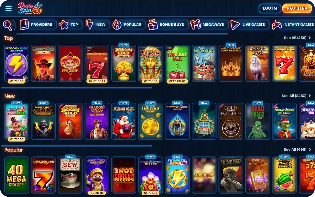 Dudespin Giochi